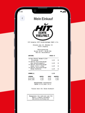 HIT App digitaler Kassenbon HIT App digitaler Kassenbon