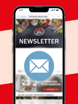 Smartphone mit Newsletter Smartphone mit Newsletter